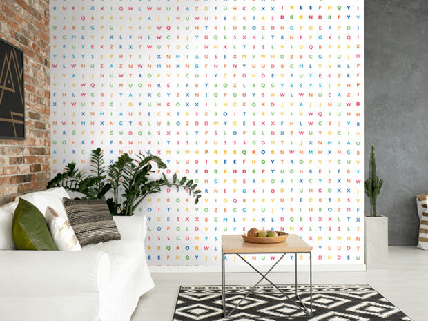 letters wallcovering